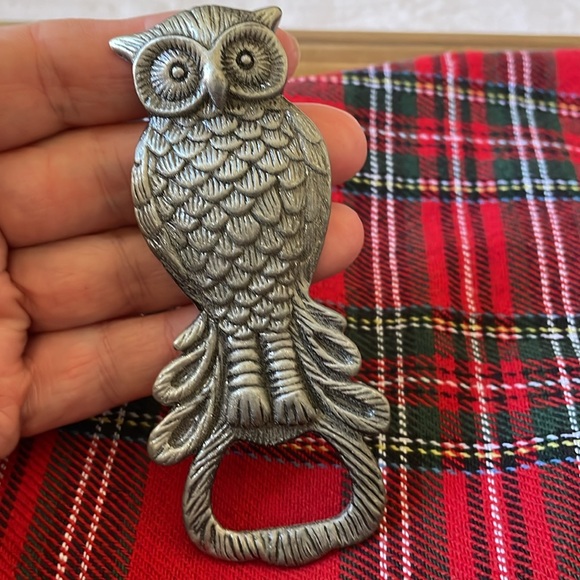 Pewter metal owl bottle openner - Picture 5 of 5